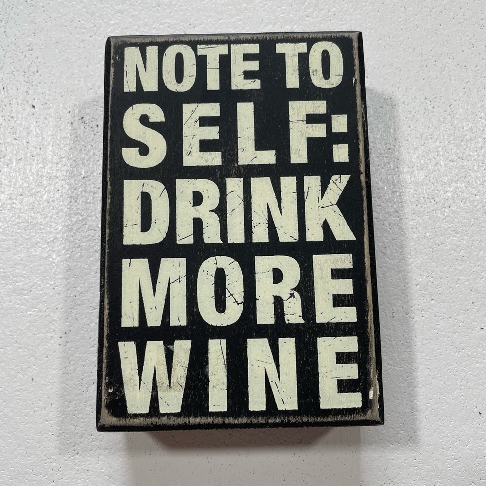 Decoration Shelf Accent Drink More Wine